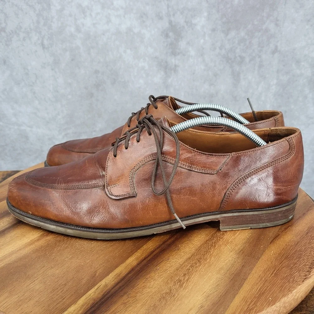 Bostonian Elements‎ Oxford Shoes Mens 12 M Brown Leather Dress Shoes USA Derby